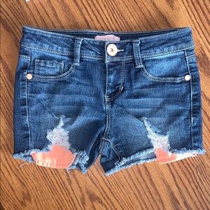 Squeeze Dark Wash Denim Shorts